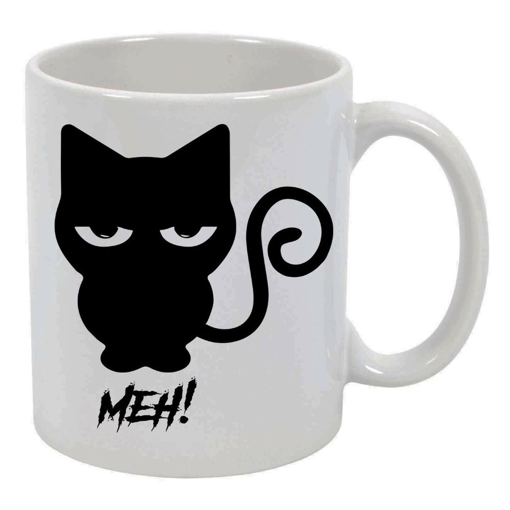 Sarcastic Funny Cat Ceramic Coffee Mug, Tea Cup 11oz